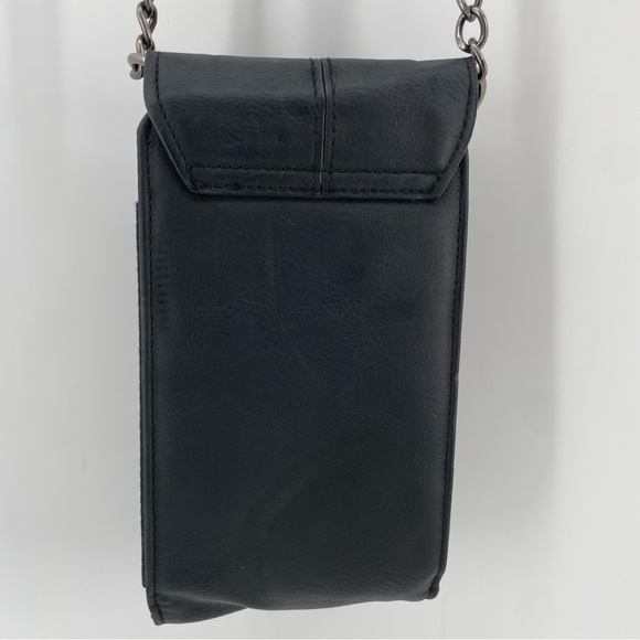 Maurices Crossbody Wallet Black Faux Leather - Picture 4 of 8